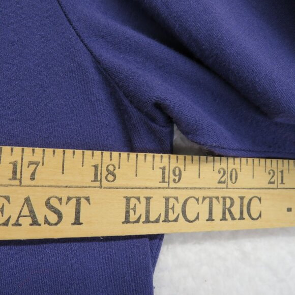 J Jill Wearever‎ Dress Womens Size 8 Blue Midi Long Sleeve Stretch - Picture 8 of 10